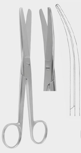 ДУАЙЄНА (DOYEN) гінекологічні ножиці, 18,5 см (cm), вигнуті